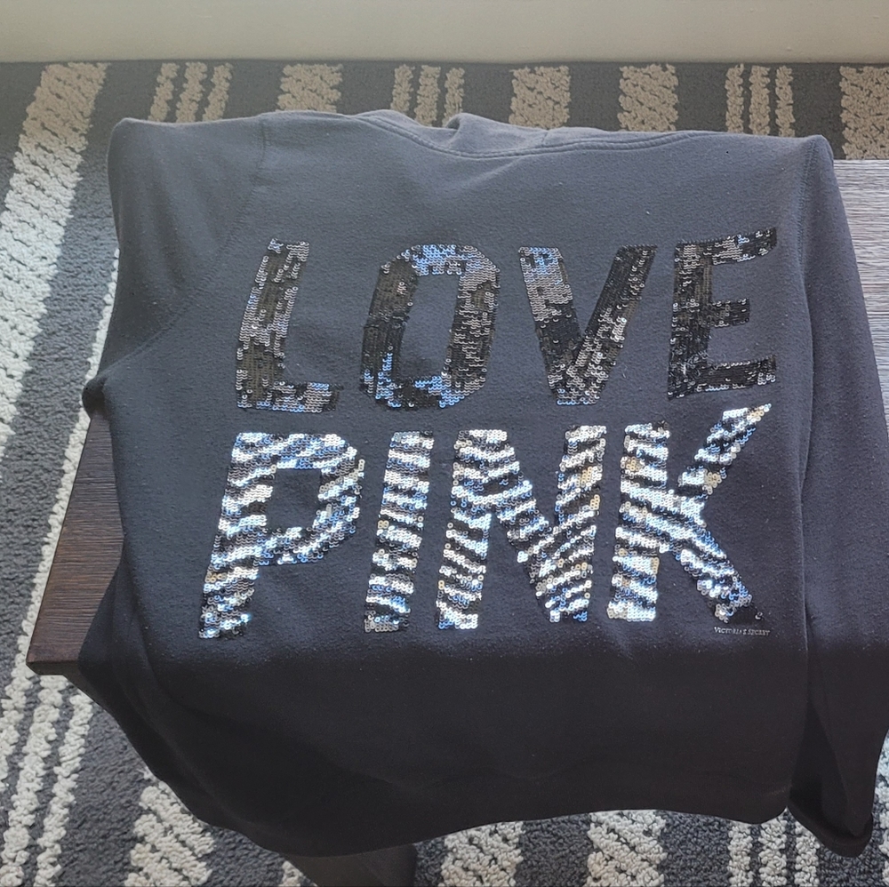 Set of Two LOVE PINK Sequins Hoodies
